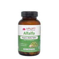 Uplift Organic Alfalfa Tablets-120 Count| 100% Pure & Natural Herbal Supplement