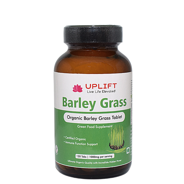 Uplift Barley Grass Tablet (Made with Organic Barley)-120 Count| 100% Pure & Natural