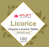 Uplift Organic Licorice Tablet (Mulethi)-120 Count| 100% Pure & Natural