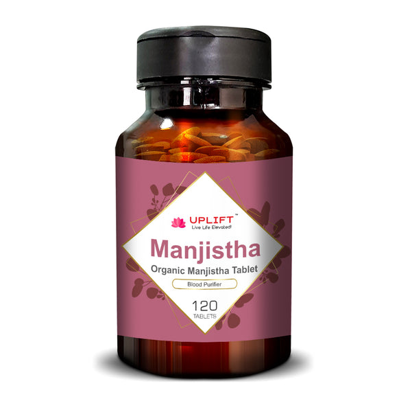 Uplift Organic Manjistha Tablet - 120 Count I 100% Pure and Natural