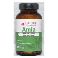 Uplift Amla Veggie Capsules(Made with Organic Amla Powder) -120 Count |100% Pure & Natural, Herbal Supplement