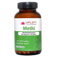 Uplift Methi Veggie Capsules(Fenugreek)-120 Count|100% Pure & Natural Herbal Supplement