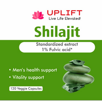 Uplift Shilajit Veggie Capsule - 120 Count | 100% Pure, Powerful Antioxidant